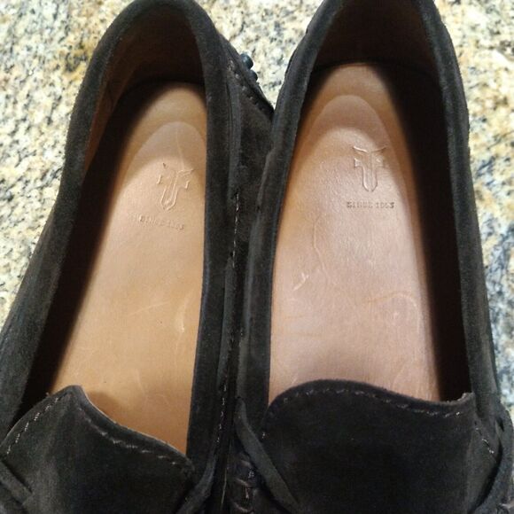 Frye Men's Allen Tie Suede Slip On Loafer Sz 11.5 D EUC - Picture 11 of 13